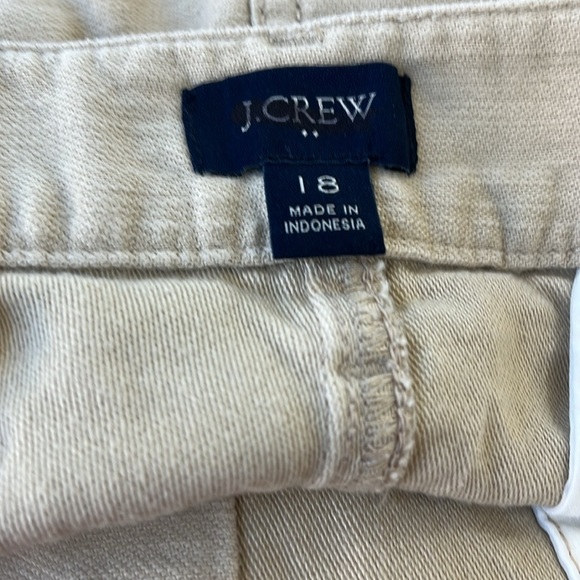 J. Crew Factory Cotton camp pants BJ493 18 tan ecru - Picture 4 of 4